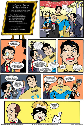 SF Origins: The Society of Heroes, Pg. 3 “The Captain and Jerry”