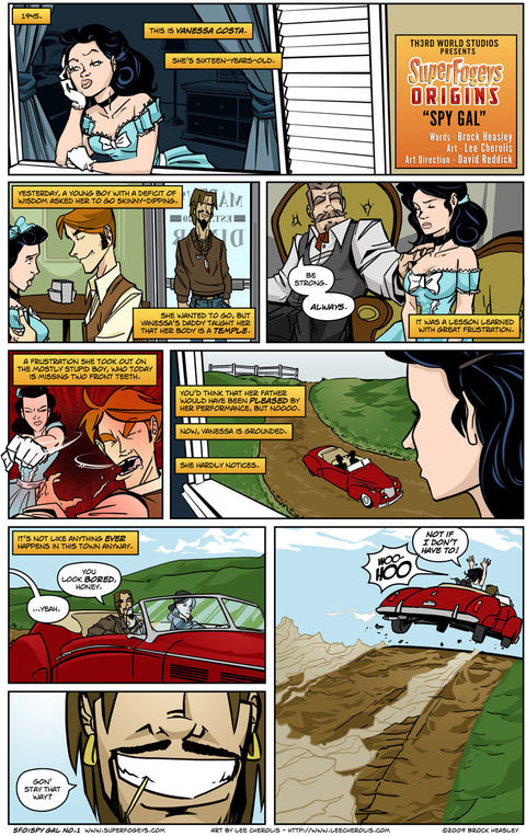 SF Origins: Spy Gal, Pg. 1 “Bored”
