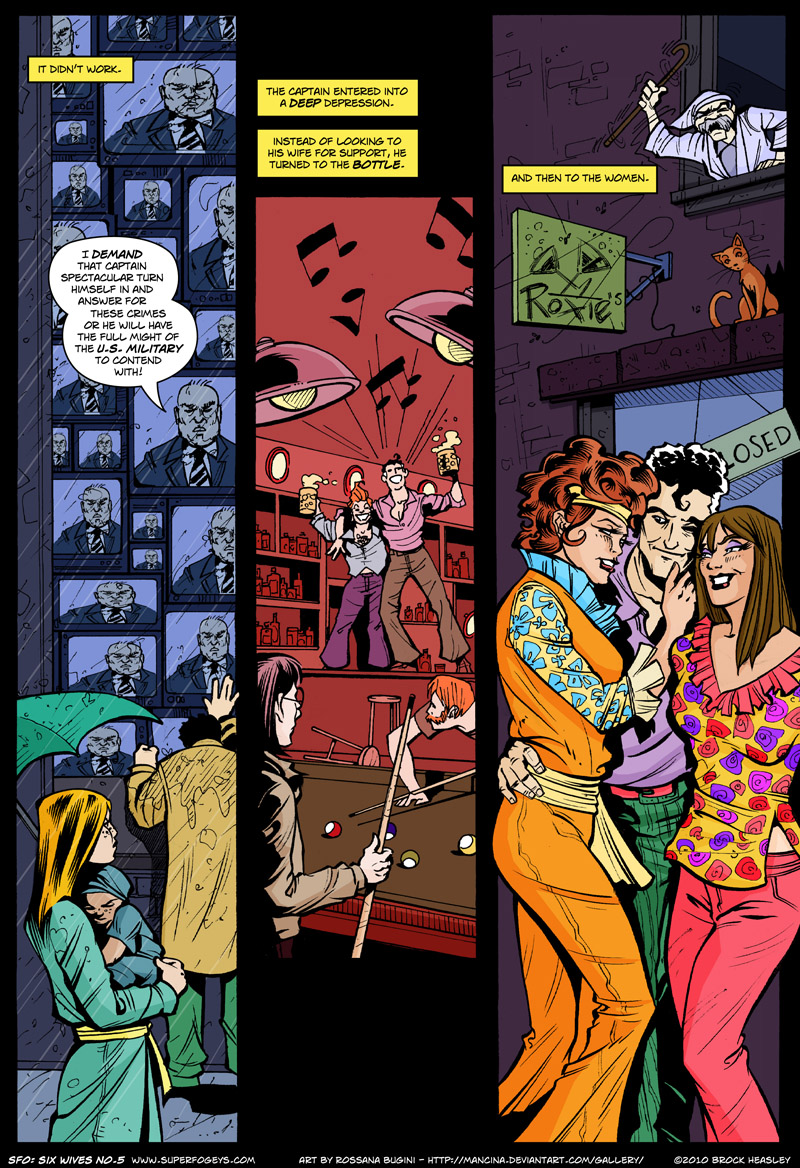 SF Origins: The Six Wives of Captain Spectacular, Pg. 6 “The Bottle and the Women”