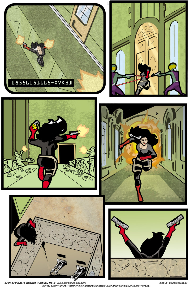 SF Origins: Spy Gal’s Secret Mission, Pg. 2 “Down”