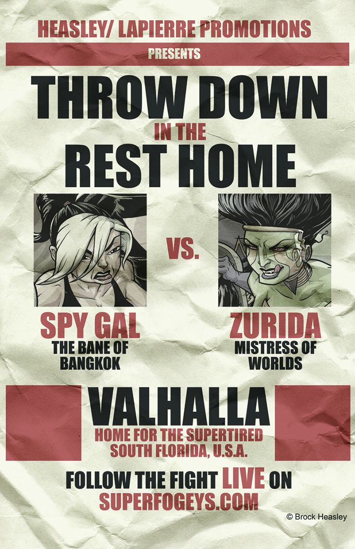 Valhalla Fight Poster – Spy Gal vs. Zurida!